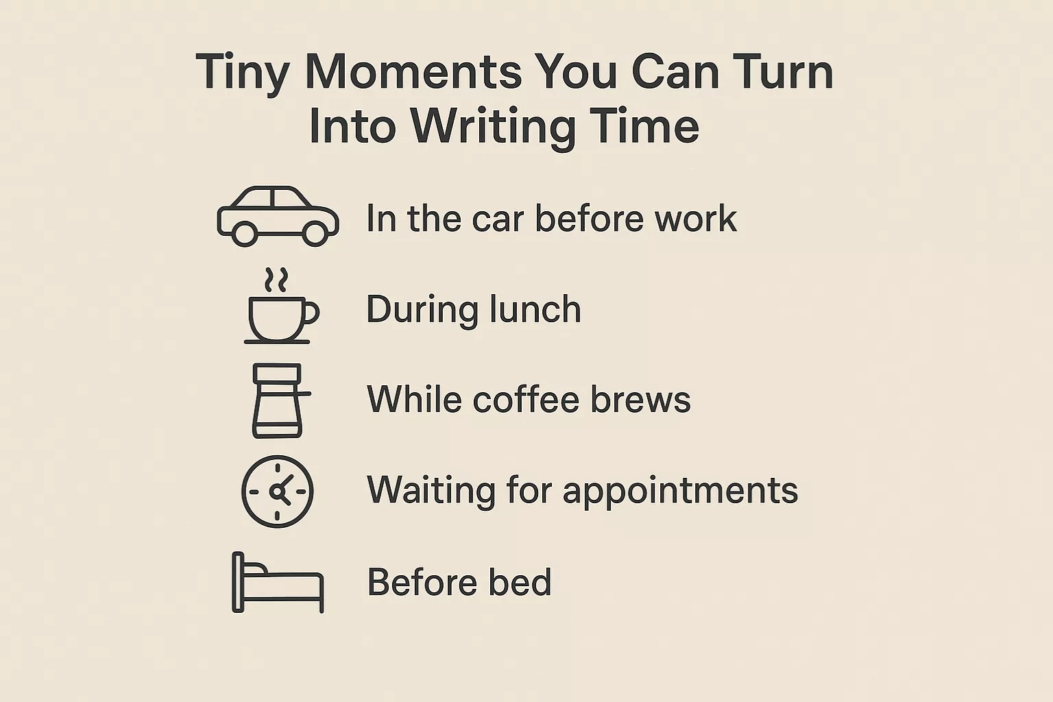 Writing time