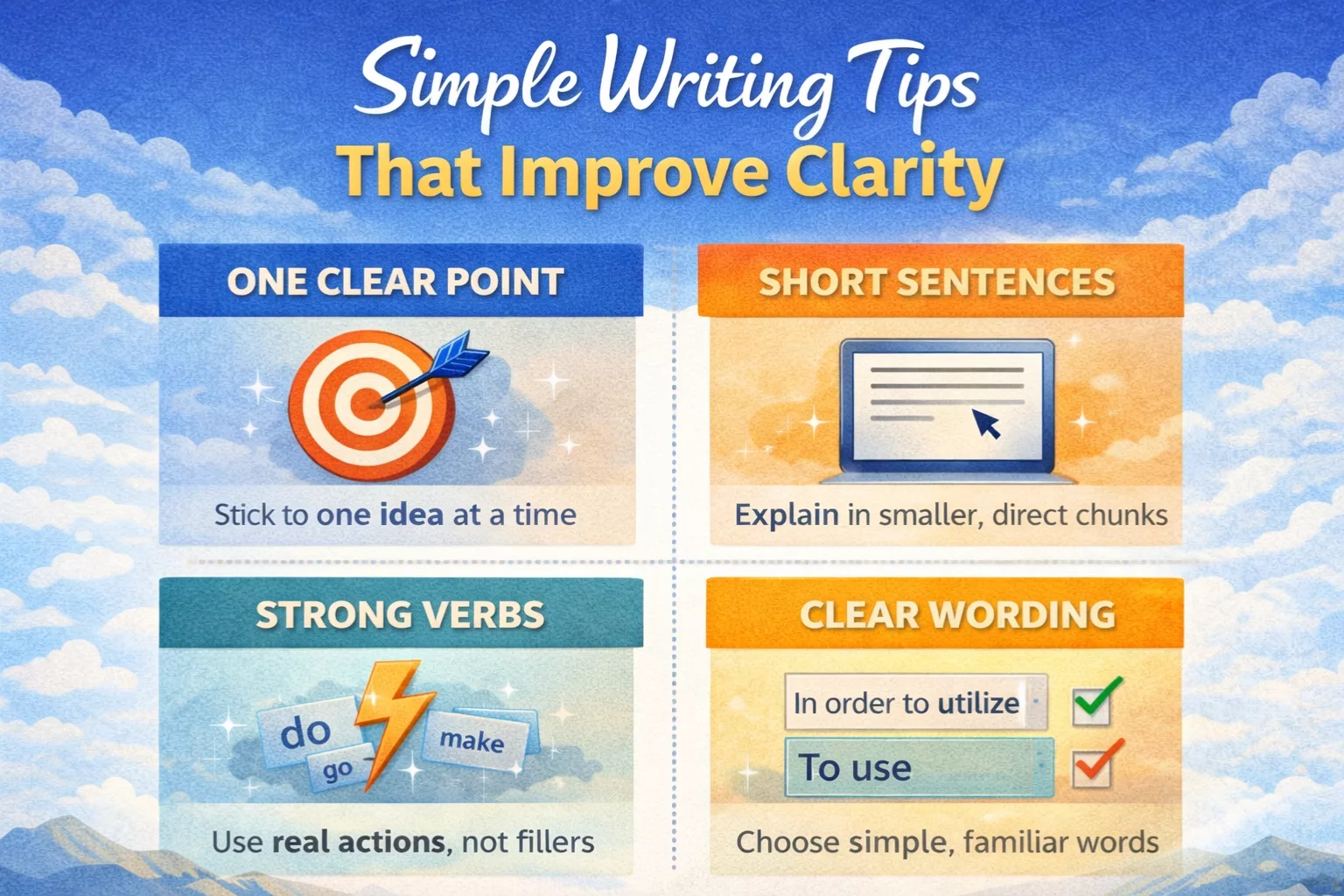 Beginner-friendly writing guide