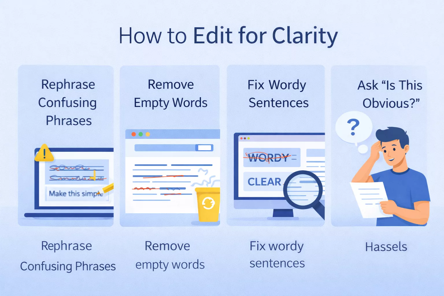 How to edit for clarity