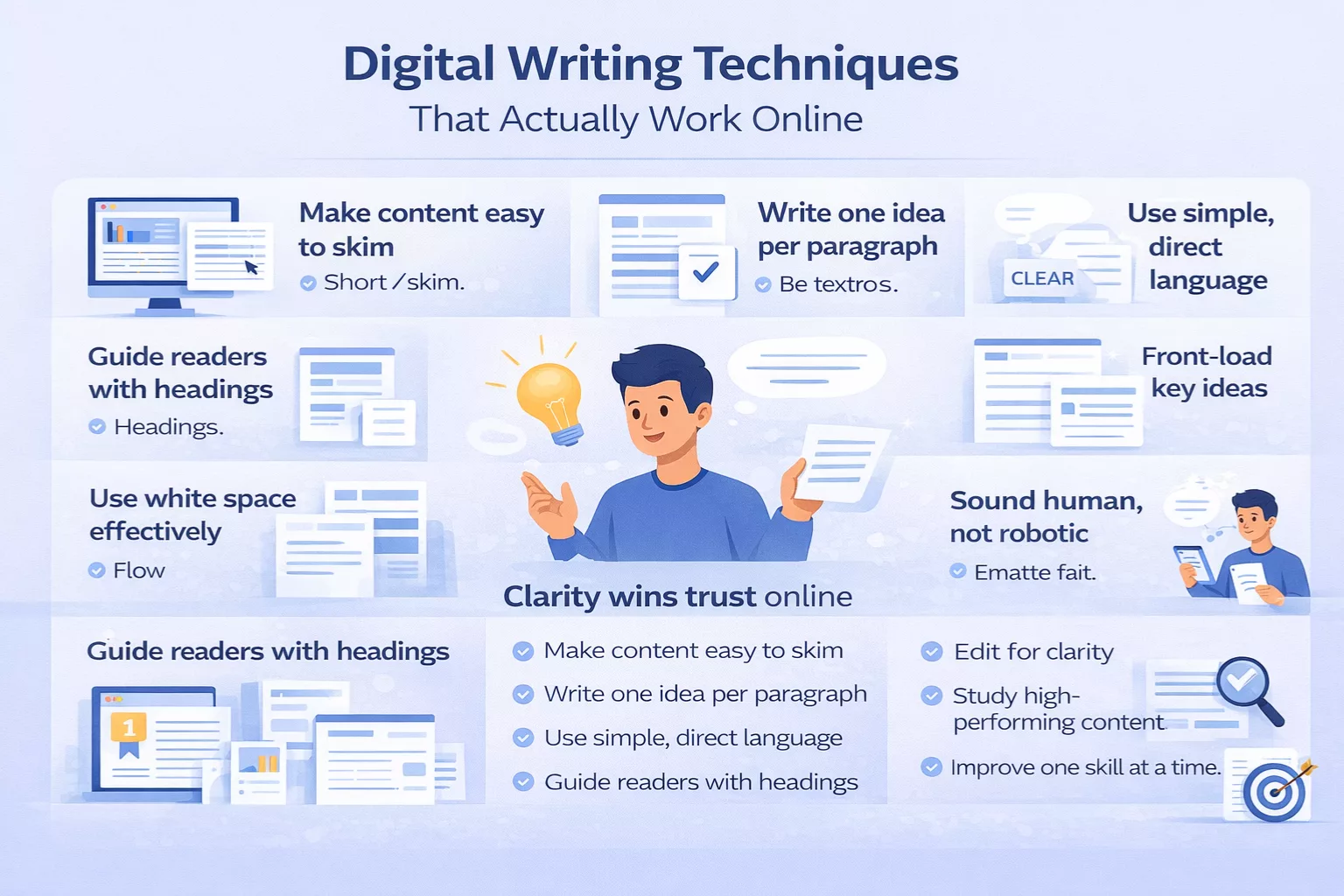 Digital writing techniques that work online