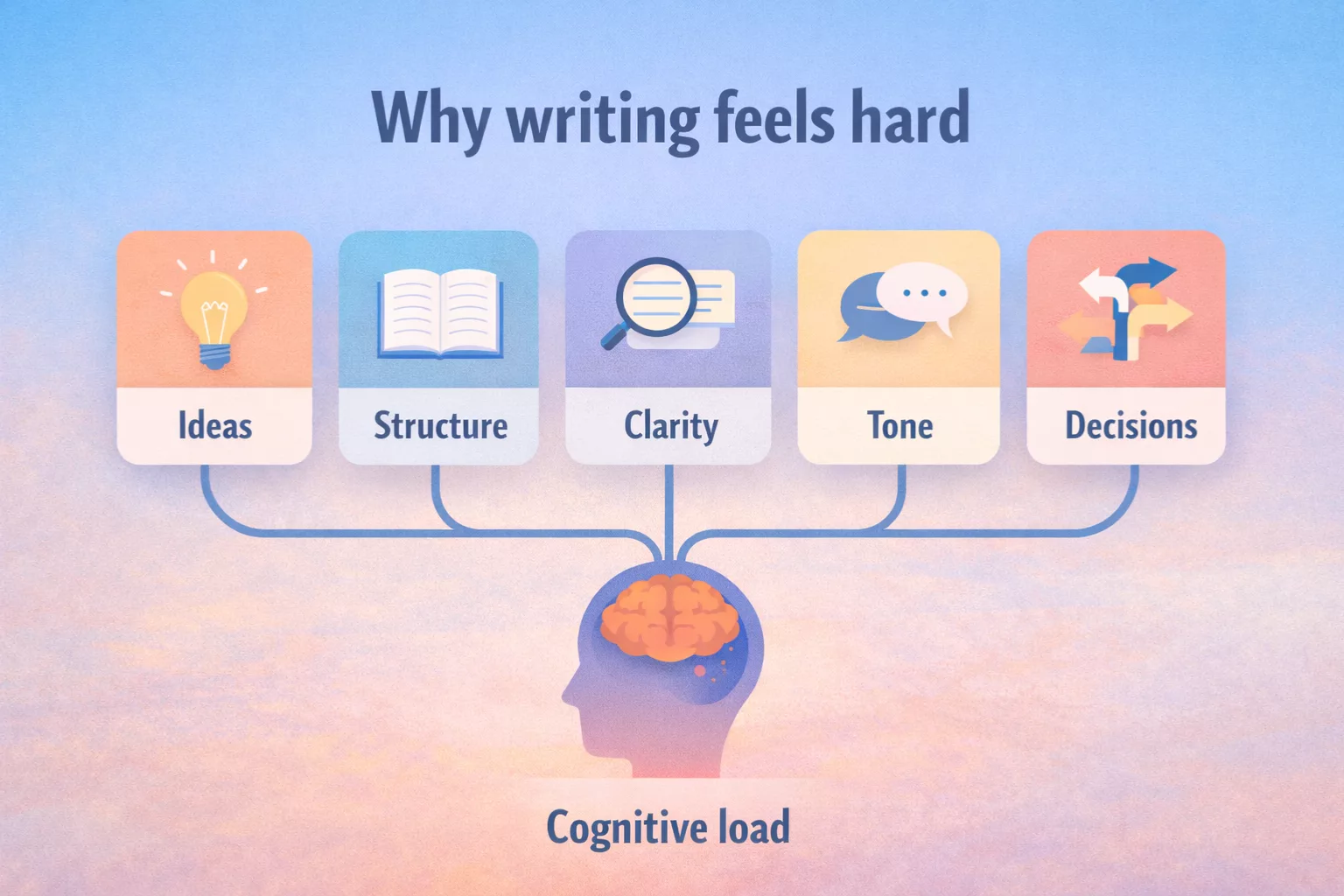 Why writing feels hard