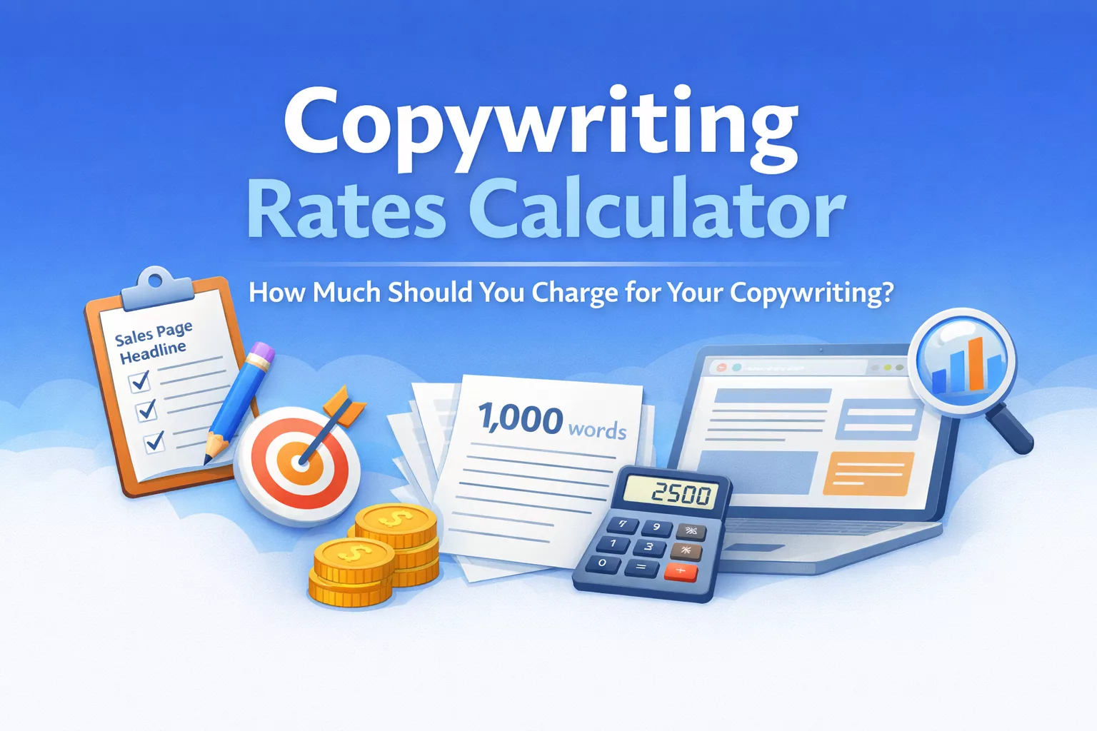 Copywriting rates calculator