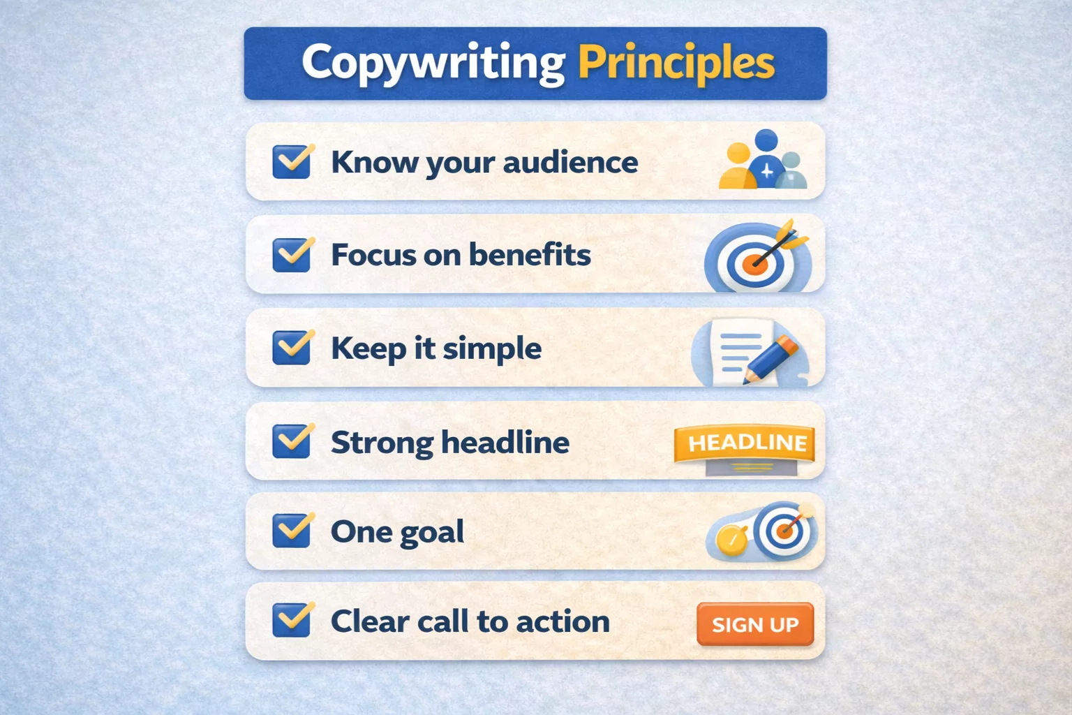 Copywriting principles 
