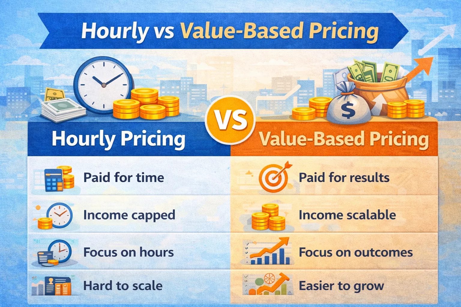 Hourly vs value based pricing 