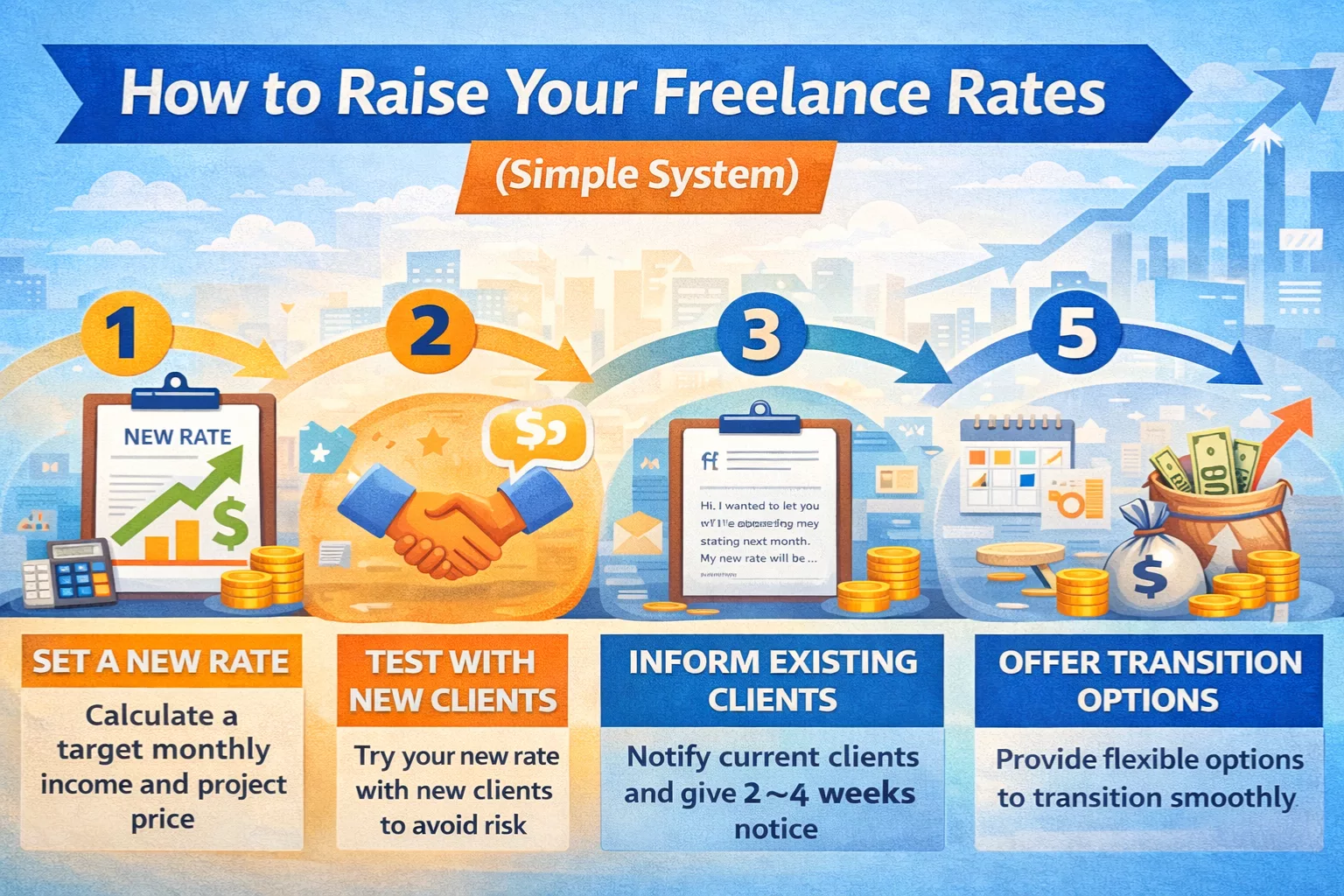 How to raise your freelance rates 