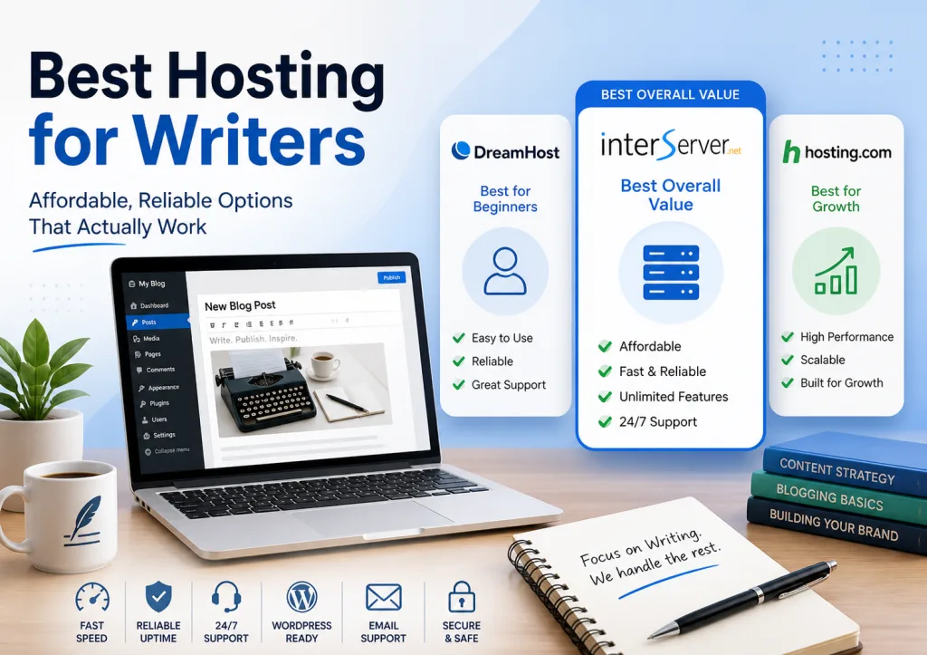 Best hosting for writers