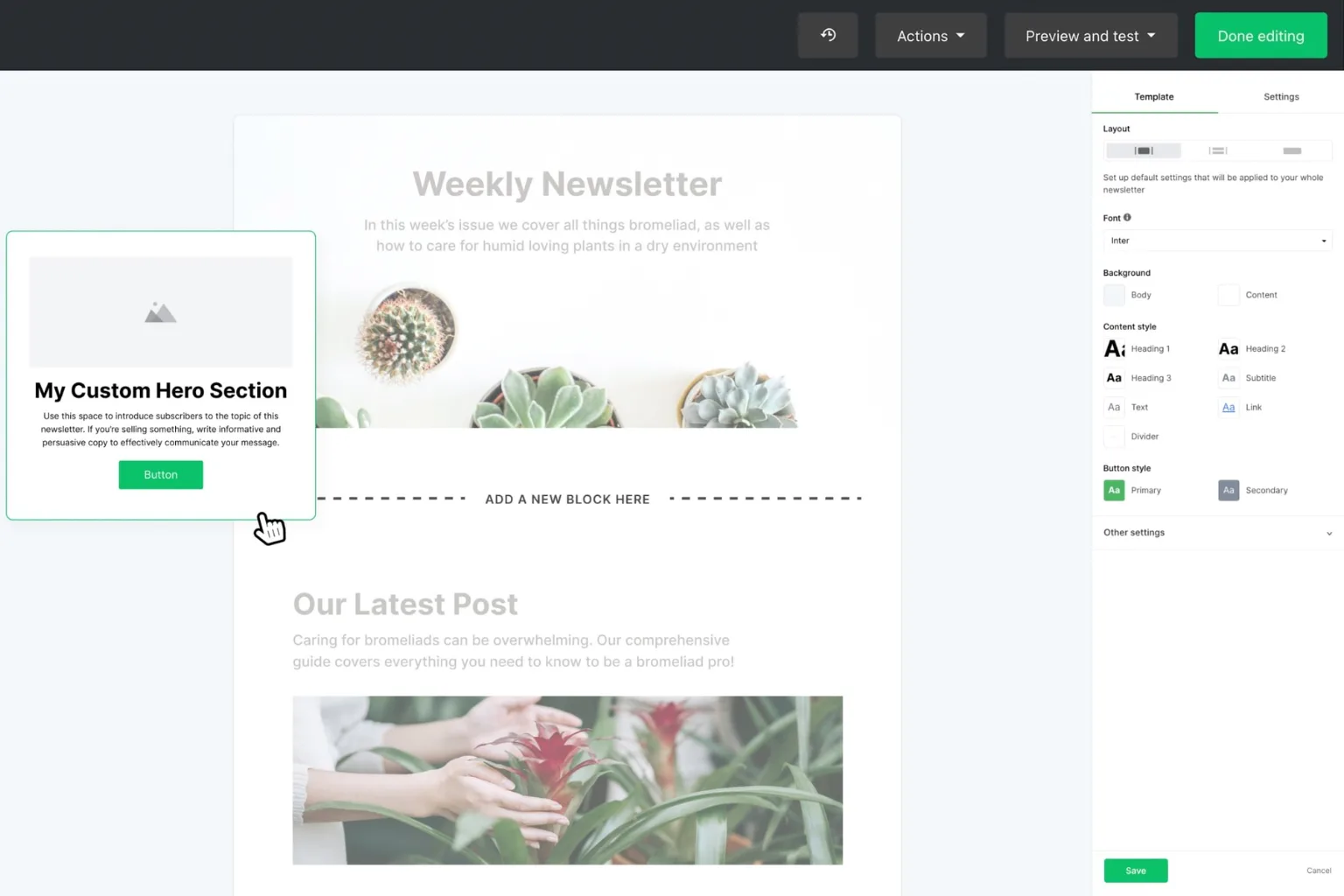 Mailerlite email campaign builder 