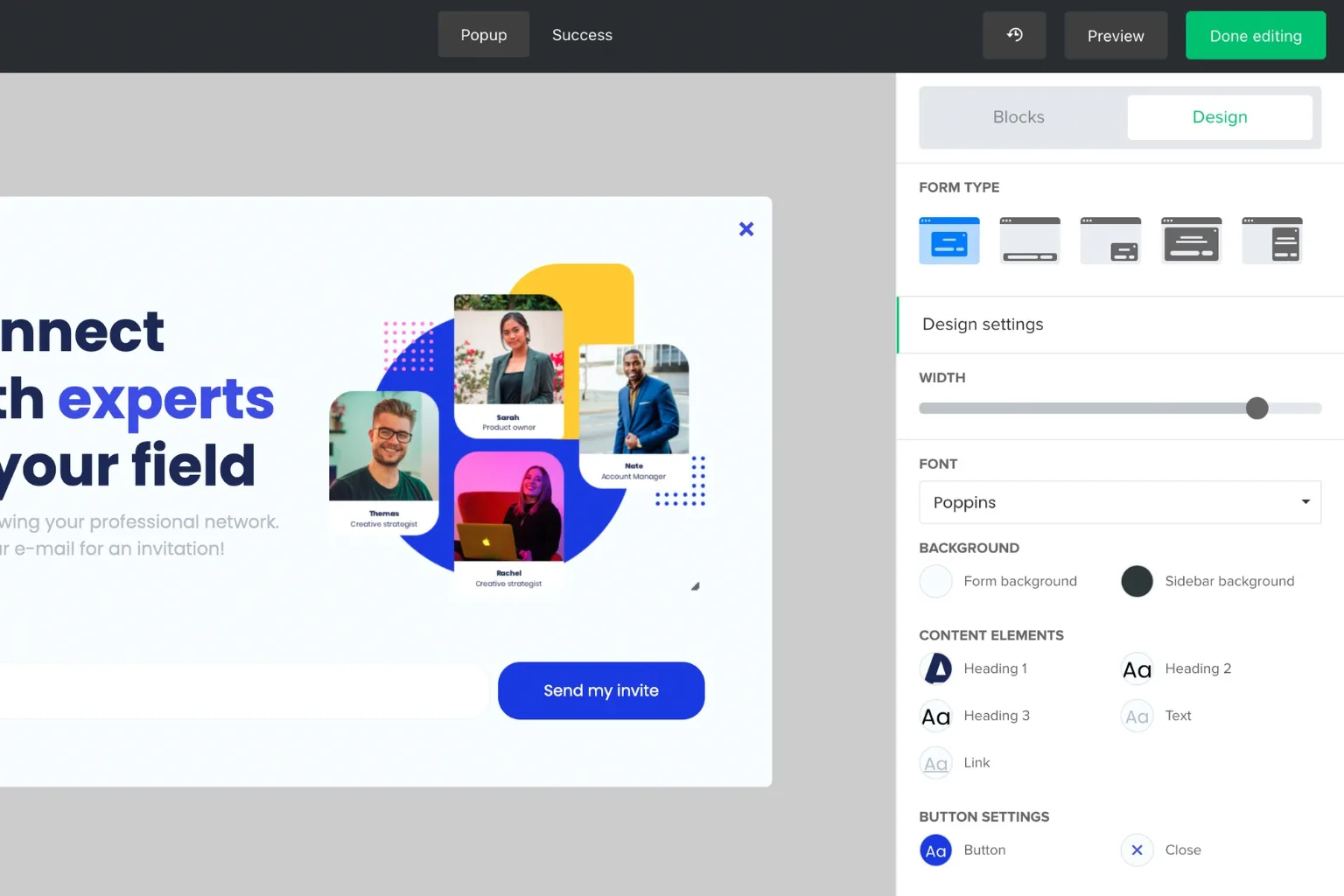 Mailerlite popup builder 